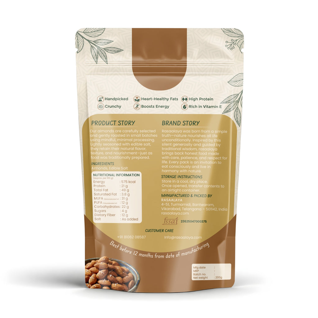 Roasted & Salted Almonds RASAALAYA