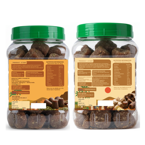 Rasaalaya Organic Jaggery Nuggets Combo – 1 kg (2 × 500 g)|Two flavours. One conscious sweetness.